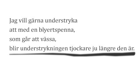 Understrykning